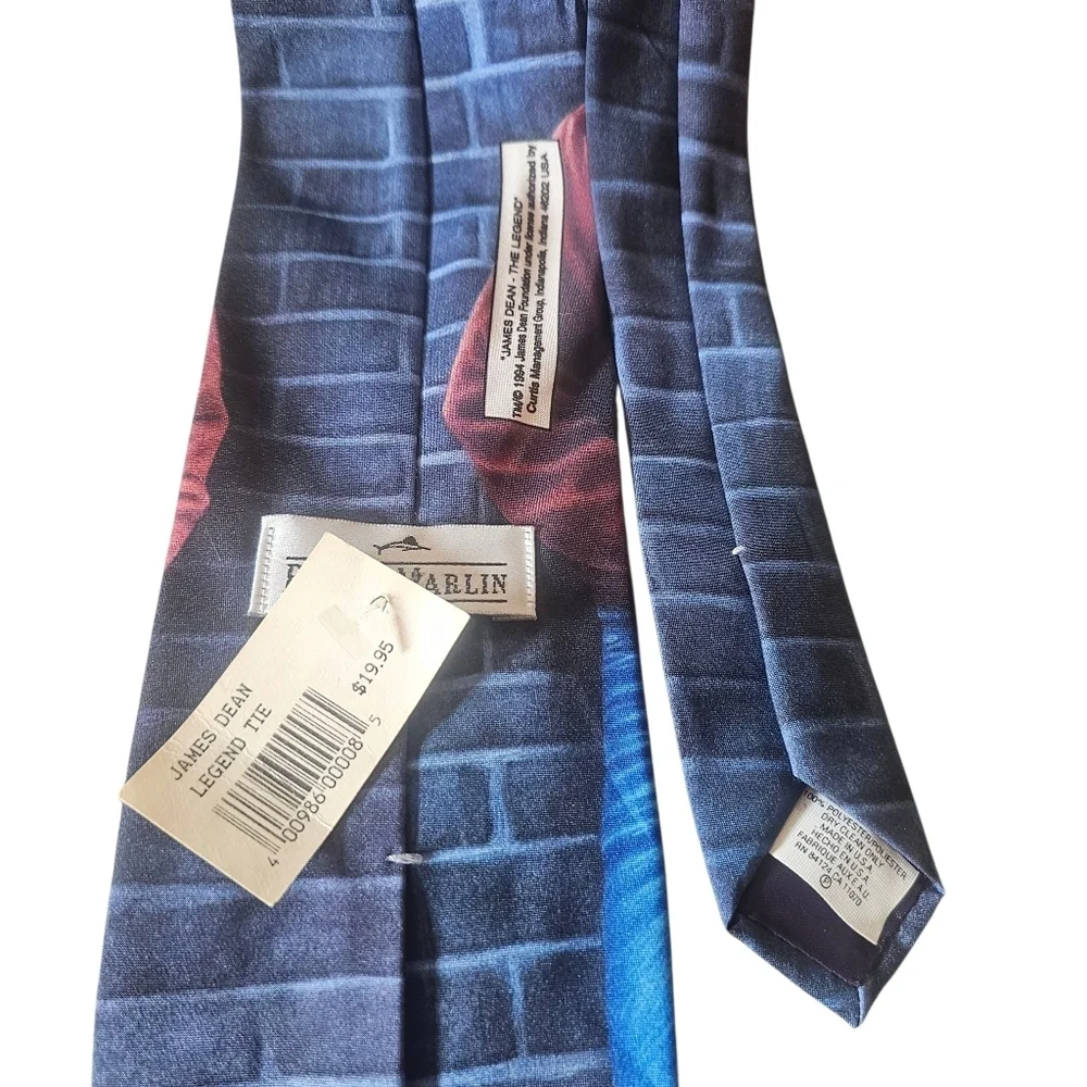 Vintage 1994 Ralph Marlin James Dean “The Legend” Novelty Tie NWT